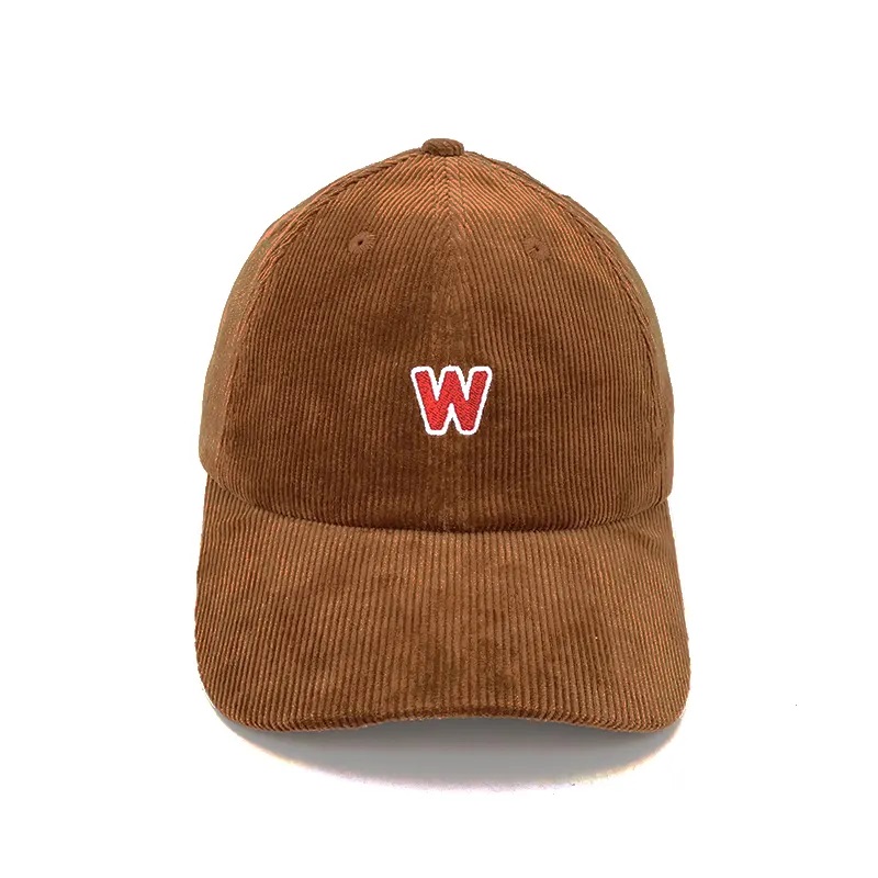 Zakázkový vyšívaný kloboukna vlastní vyšívaný korpus s koženým popruhem záda, Corduroy Snapback Hat/CAP velkoobchodní klobouk s koženým popruhem záda, Corduroy Snapback Hat/CAP Velkoobchod