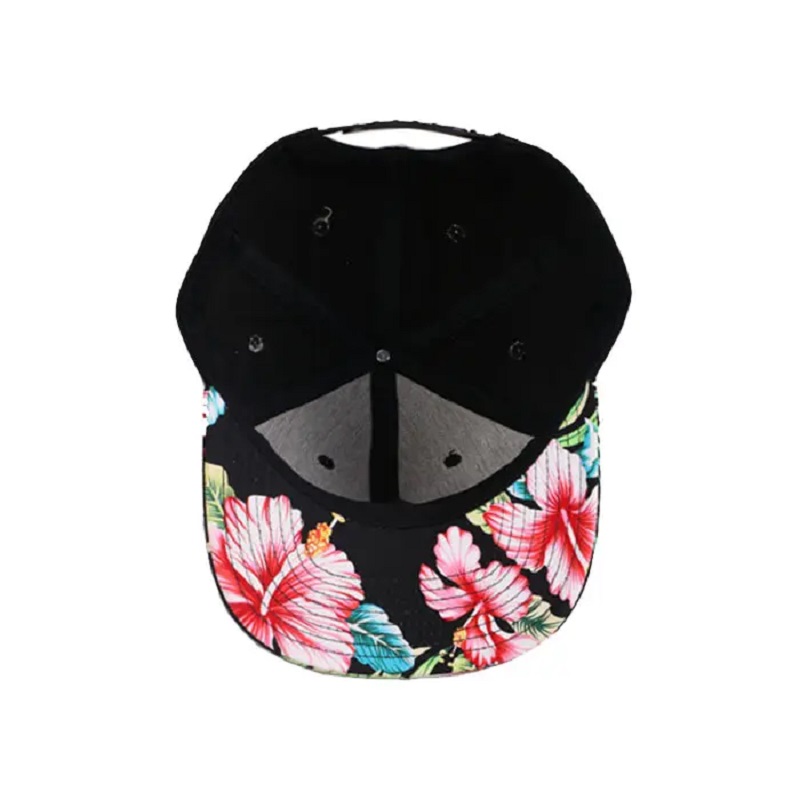 Legrační OEM 100% polyester podpřim výšivky Tropic Printing 2 Tone Snapback Cap