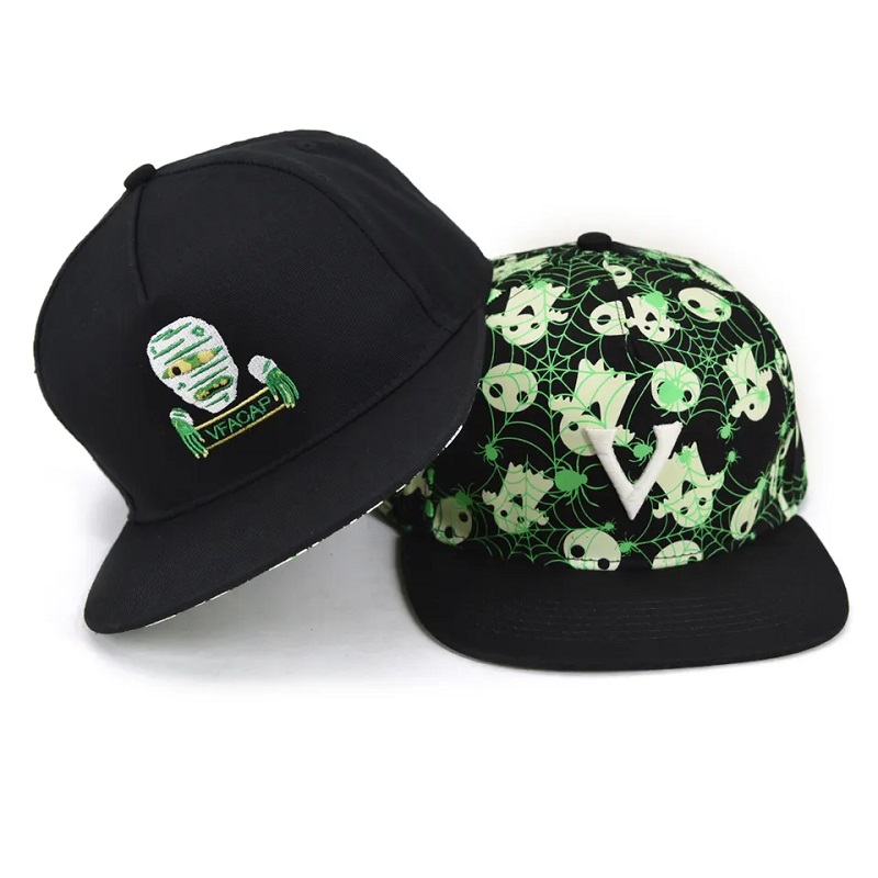 Móda 5 panelů Kids Kids Sportovní klobouky Přizpůsobení Vyšívané logo batole Snapback Hat