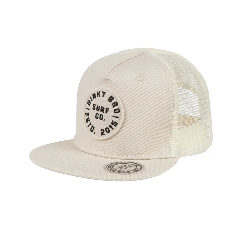 letní kojenecké dítě Snapback Cap Batole Mládež Snapback Hat Custom Empoidered Patch Mesh Cream Kids Kids Trucker Hat čepice