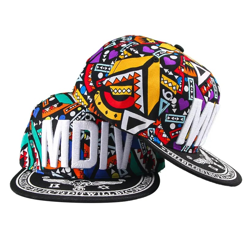 Superbear vysoce kvalitní strukturovaný klobouk rodič-dítě 3d vyšívání plochý okraj hip hop klobouk vlastní logo Snapback sportovní klobouky čepice