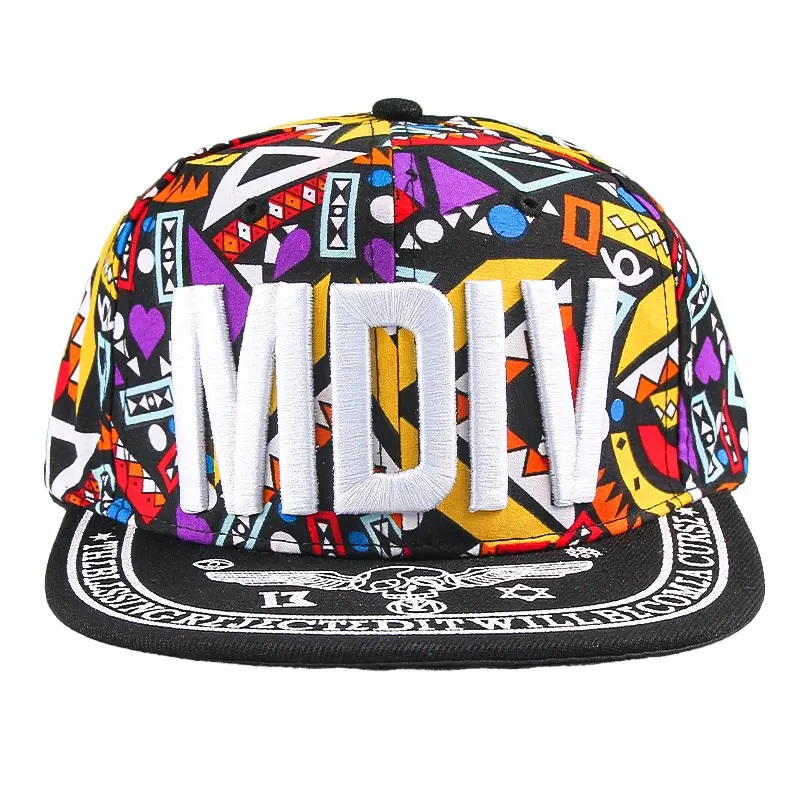 Superbear vysoce kvalitní strukturovaný klobouk rodič-dítě 3d vyšívání plochý okraj hip hop klobouk vlastní logo Snapback sportovní klobouky čepice