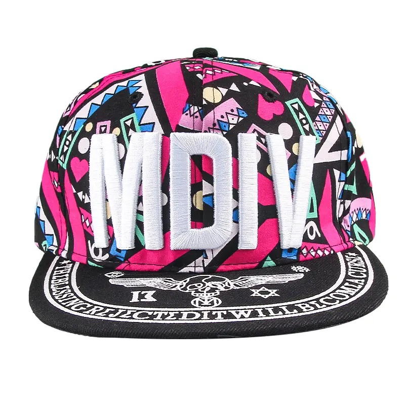 Superbear vysoce kvalitní strukturovaný klobouk rodič-dítě 3d vyšívání plochý okraj hip hop klobouk vlastní logo Snapback sportovní klobouky čepice