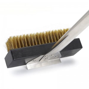 Délka 53 palce mědi Bristle Pizza Grill Cleaning Brush pro pizzu grilu BBQ