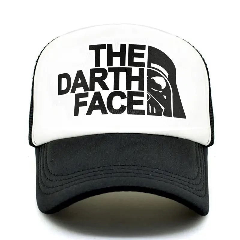 Darth Trucker Cap Star Cap Men Funny Face Hat Baseball Caps Cool Summer Mesh Net klobouk pro muže