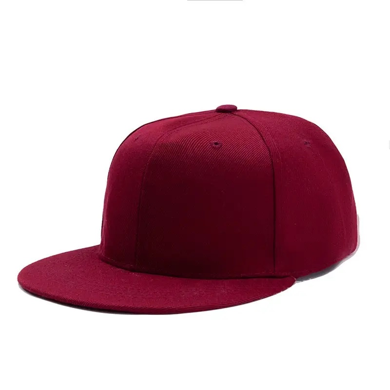 Velkoobchod vysoce kvalitní 100% bavlněný módní sportovní čepice Custom Logo Men Plain Flat Brim Brim vzorec hip hop shnack cap klobouky