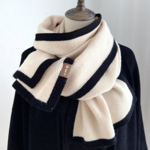 Zimní šátek pletený vlastní teplý kontrast Color Soft Women Pletené šátky