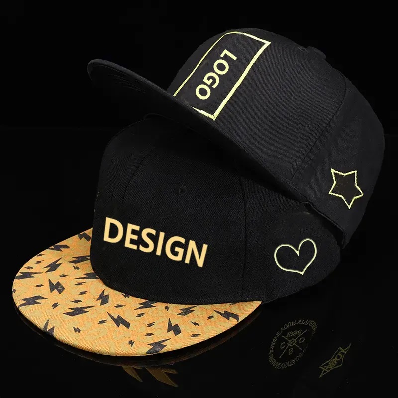 Populární logo 3d vyšívané ploché okaves baseballový klobouk letní chlapec cool ženský hip-hop Snapback Cap