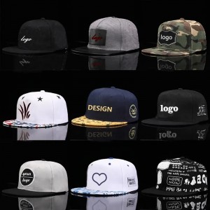 Populární logo 3d vyšívané ploché okaves baseballový klobouk letní chlapec cool ženský hip-hop Snapback Cap