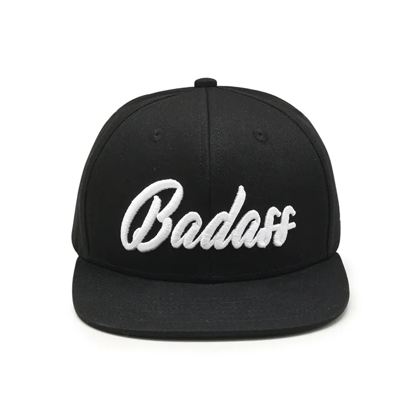 OEM Design Flat Brim 6 Panel Custom 3d Empoidery Logo Hip Hop Cap Snapback Hat pro muže