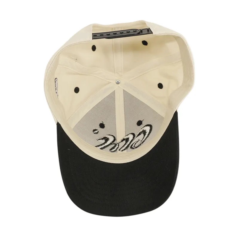 Vlastní unisex dvou tónů baseballového klobouku 3d výšivky logo 6 panel zakřivený okraj baseballového uzávěru