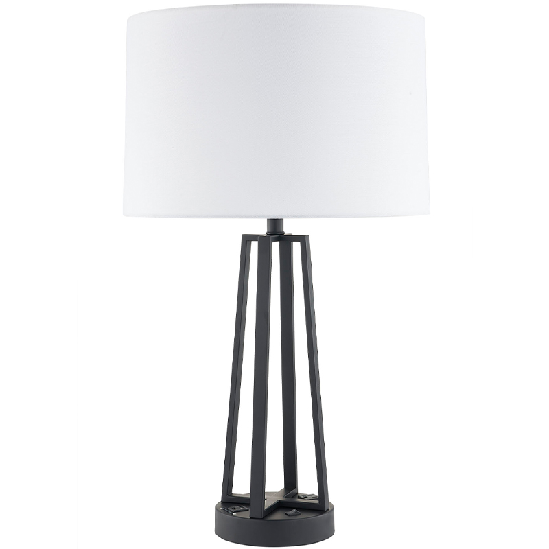 Světlo tmavé bronzovénoci a přepínač rockerů On NOFF, pohodlným vývodem anabíjecím přístavem USB v hotelovém pokoji