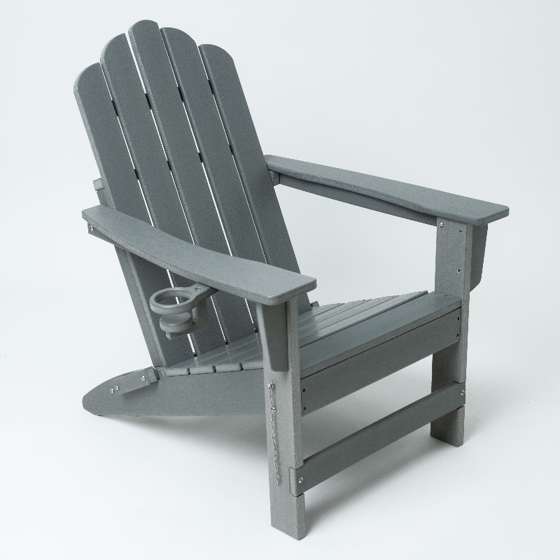 Venkovnínábytek HDPE Adirondack Chair se šedou