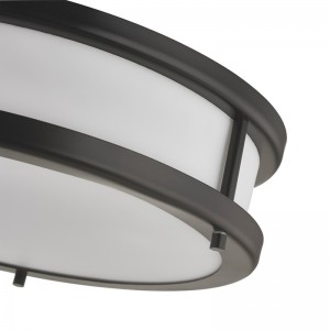 Delta Hotel stropní lampa s tmavým bronzovým povrchem v pokoji a chodbě