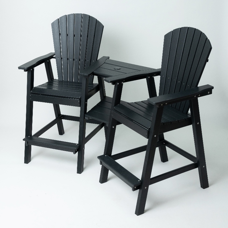 Židle Adirondack s spojovacím podnosem vyrobeným v Číně