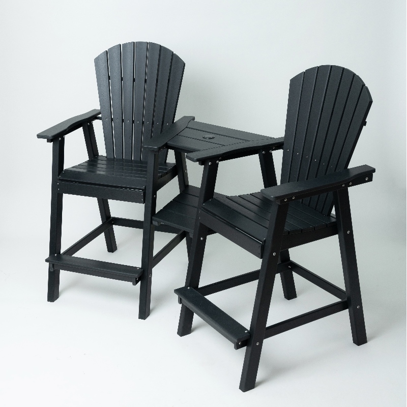 Židle Adirondack s spojovacím podnosem vyrobeným v Číně