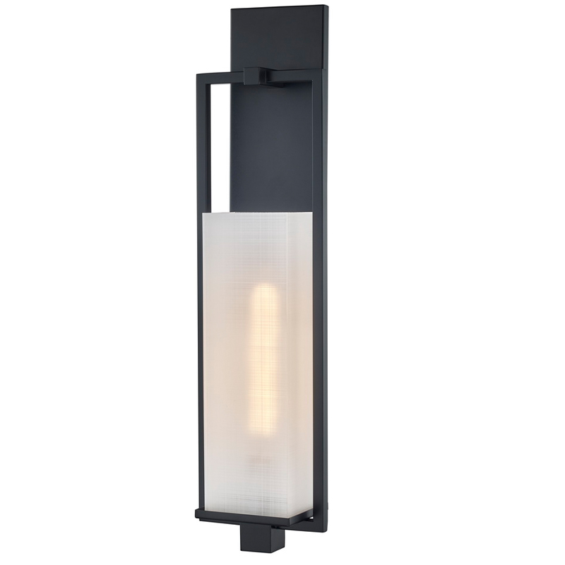 Pohostinství Hotel Wall Scónce s matným černým povrchem a obdélníkovým povlečením Akrylový odstín v hotelu typický chodbu