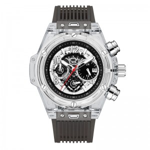 Baogela Brand Full Transparent Watch Luxury Mens Watch Fashion Sports Vojenská reloj kreativní muži ženy Chronograph Quartz Watch 20013