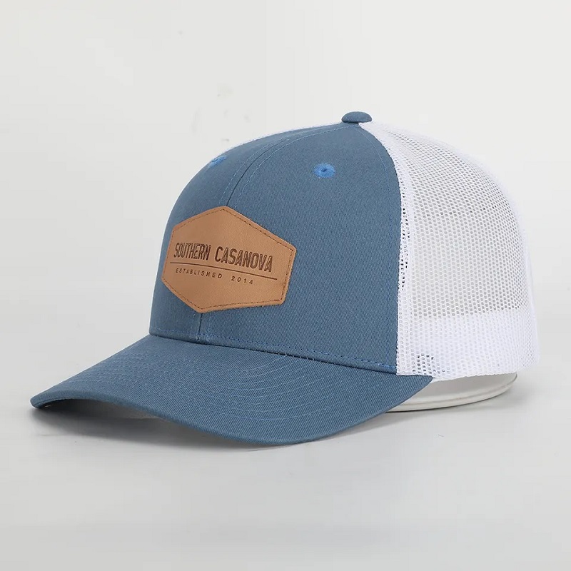 Vlastní vysoce kvalitní 6 panel Richardson 112 Styl CAPTYTY STRUCTEROVÁNÍ SÍNA STUKOVÁ TRUKU S KODILÝM PATCH