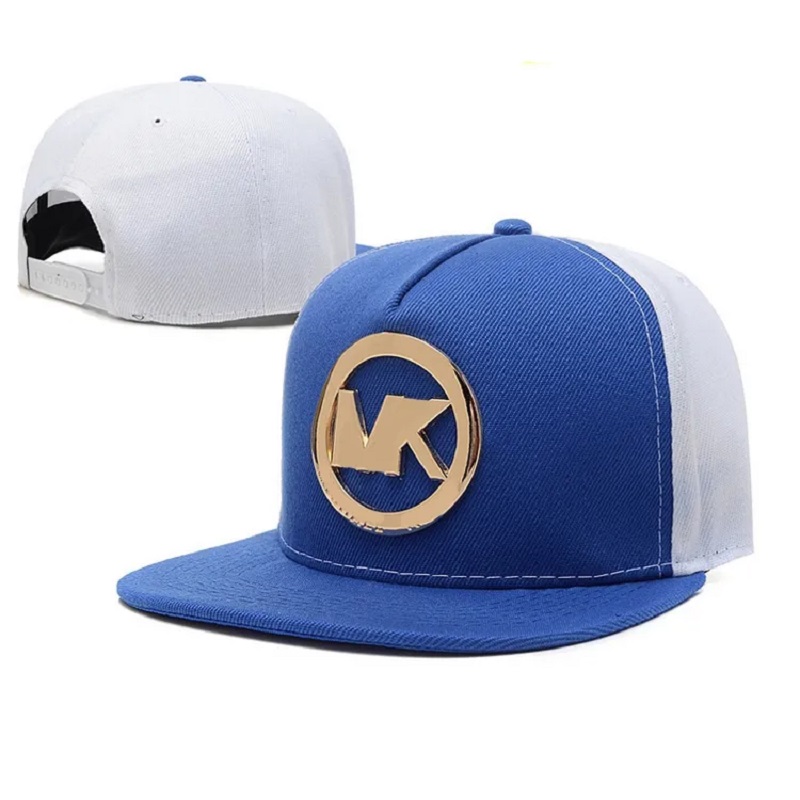 Velkoobchod vlastní zlaté kovové desky Logo Snapback Caps Hats