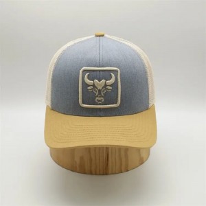 OEM Custom 6 Panel Pre -zakřivená síťová síťová síťová zpětná sportovní klobouky, velkoobchodní kamion Gorras, 3D vyšívaný čepice logo trucker