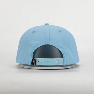 OEM Vlastní vysoce kvalitní 5 panelů Flat Bill Rychle suché výšivky Snapback CAP, klasickýnylonovýnestrukturovaný lanový klobouk