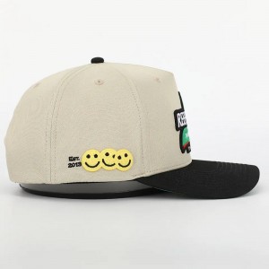 OEM Vlastní 5 panelů zakřivený baseballový čepice bavlněné bavlny, středně profil Sports Gorras, 3D Puff Emboidery Logo Strukturovaný táta klobouk
