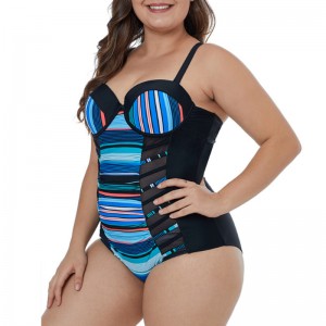 Stripe šití se objeví tenké plavky