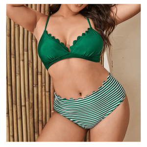 Bikiny Sexy Print Svítí dva kusy Swimsuits