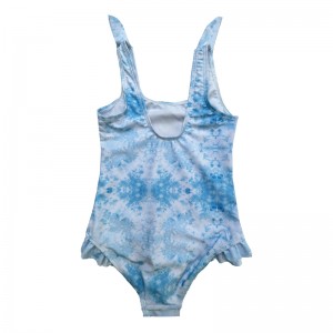 Modrý gradient Lounce Print Print Swimsuits