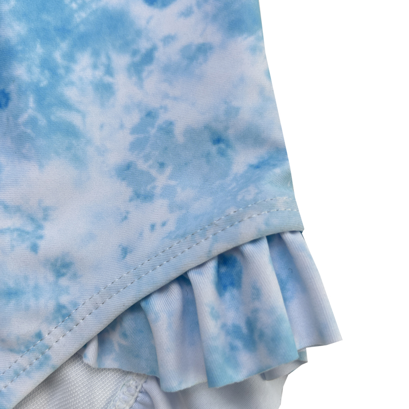 Modrý gradient Lounce Print Print Swimsuits