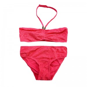 Halterneck krajka dva kusy děti plavky