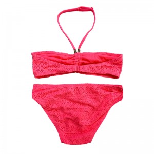 Halterneck krajka dva kusy děti plavky