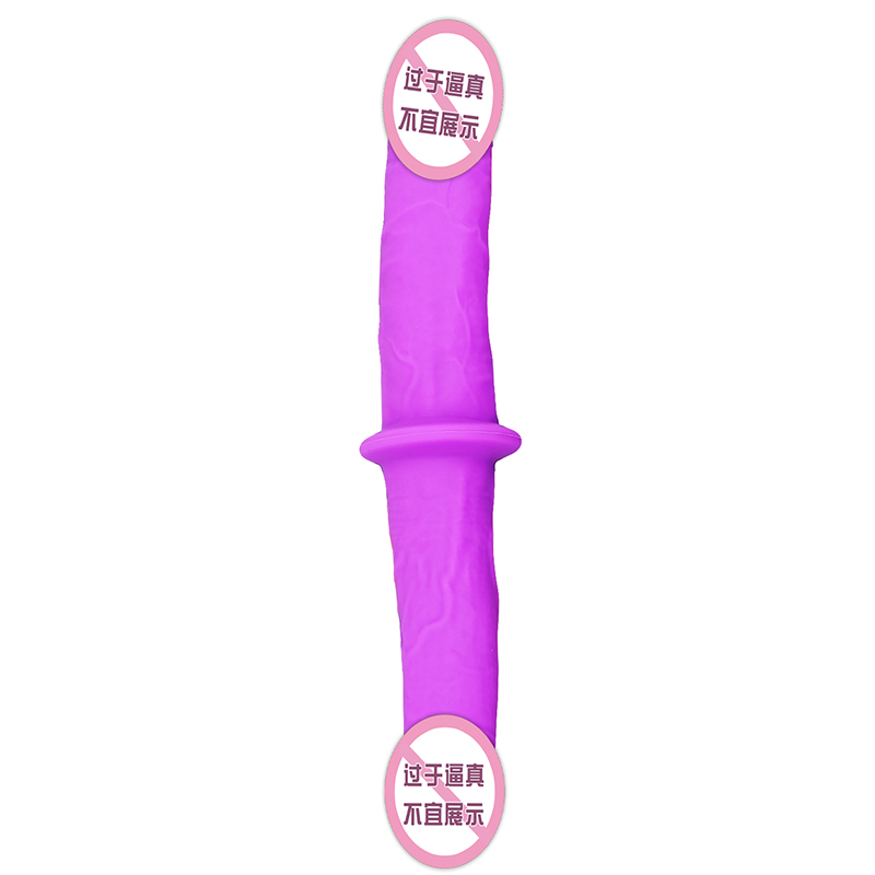 823/824 Lesbická duální hlava Purple Adult Sex hračky dvojité dildo penetrace hlava dvojitá strana končí dildo pro páry ženy gay