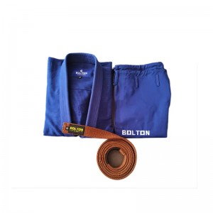 Velkoobchod BJJ GIS pás přizpůsobený 100% bavlněné bojové umění šedá bílá BJJ pás