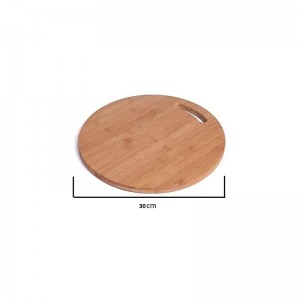 Bambusový kulatý sekání bloku