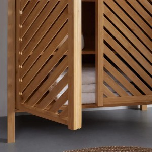 Bambusová multifunkční skladovací skříň