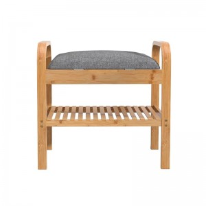 Koridor Displej police Organizátor úložiště obuvina lavičku Bambus Bambus