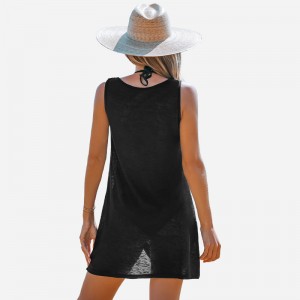 Knit Twist-Hem Cover-Up Top