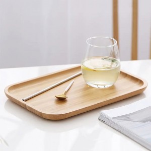 2dílná servisní paleta velkoobchodní bambusová snídaňová podnos (1)