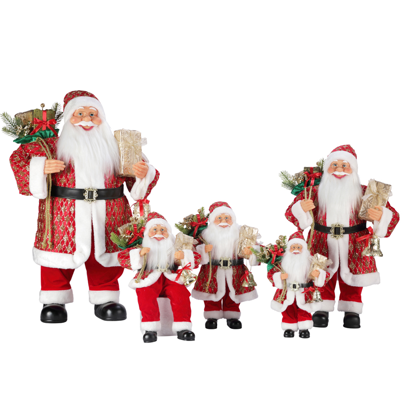 T24-Z009 30 ~ 110 cm Vánoce Santa Claus Dekorace