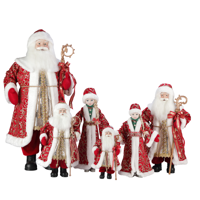 TM-S005 30 ~ 110 cm Vánoce Santa Claus Dekorace