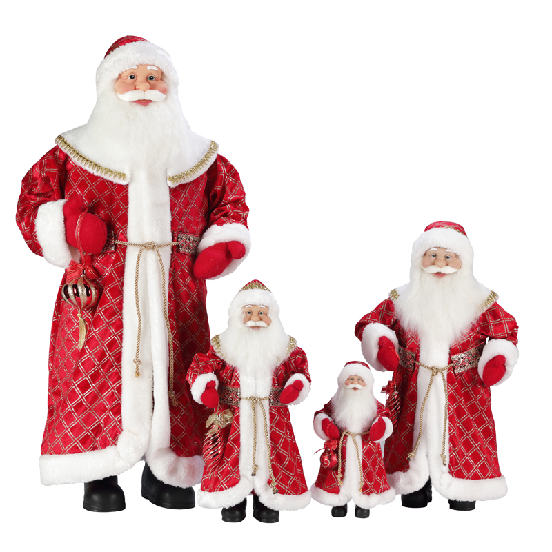 TM-S003 30 ~ 110 cm Vánoce Santa Claus dekorace