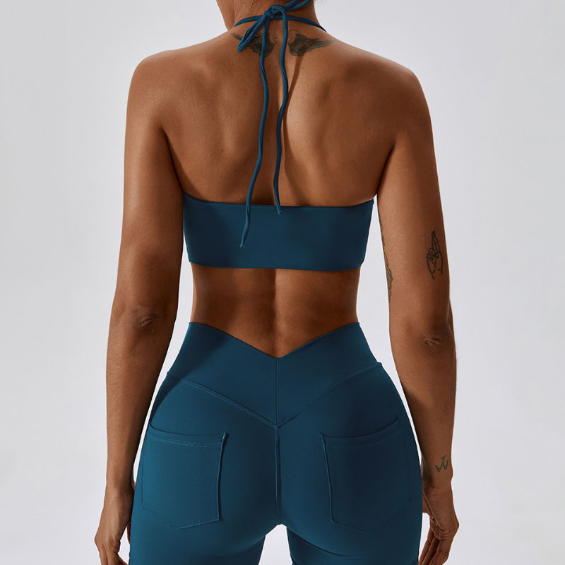 SC1065 2023 Nový vlastní aktivní oblečení pronošení jógové sady Fitness v Cut Scrunch Back Yoga Shorts Yoga Fitness sady