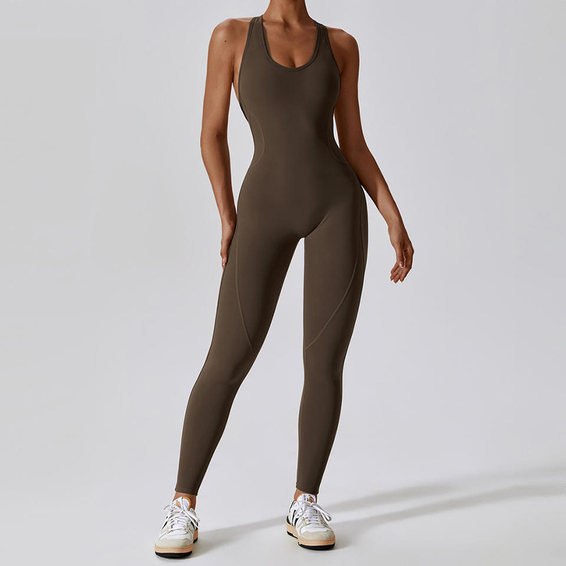 SC1071 Dámské kombinézy tělocvična Romper One Piece One Piece Wear Active Workout Full Body Suit