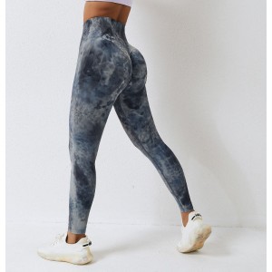 SC10125 Velkoobchodní cenová vazba Dye Scrunch zadek legíny a jógové kalhoty vysoký pas Sport Sport Women Yoga Pants Booty Leggings