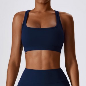SC10189 Ženy Fitness Racer Back Sports Bra Jóganosit měkkou podpůrnou kompresní jóga sexy sportovní podprsenka
