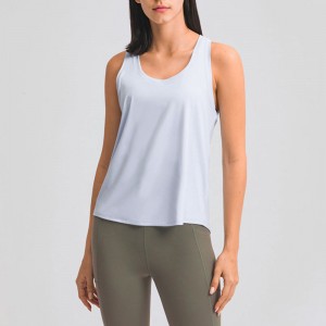 SC10256 Dámskénádržena jarní módní módní volné halence jógové vesty Tank Tops Womens Yoga Tank Top Otevřené záda