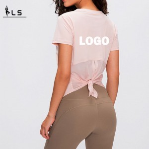 SC10269 Crop Top Gym Yoga Dryfit Sports Women \\\\\'s trička Fitness Top Women Sexy Sports Shet Shirt