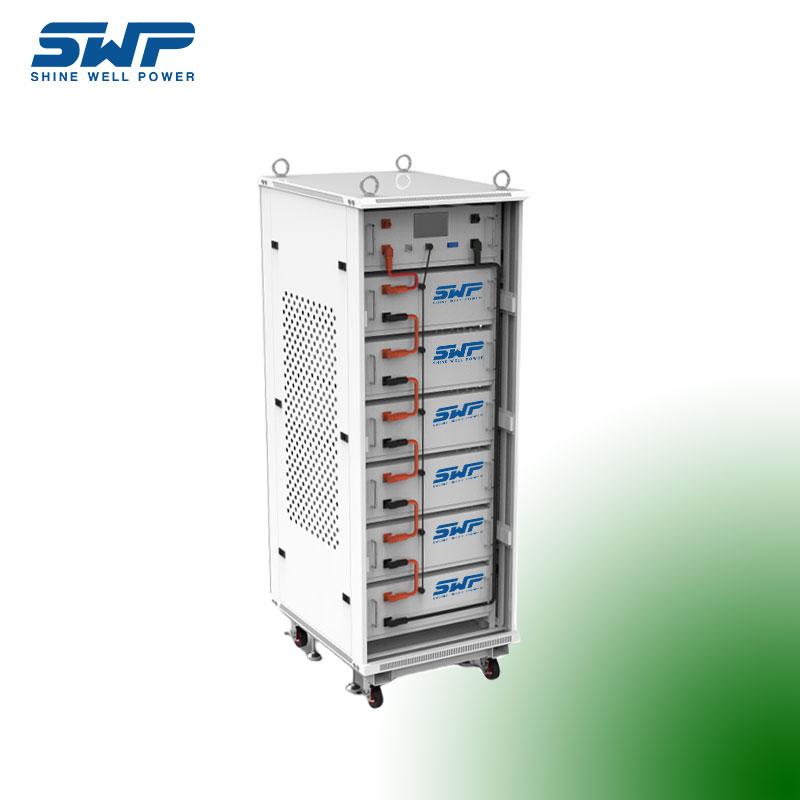 Systém skladování energie 30kWh vysokýnapětí Domácí systém skladování solární energie v zásobním stohovatelném modelu LifePo4 baterie